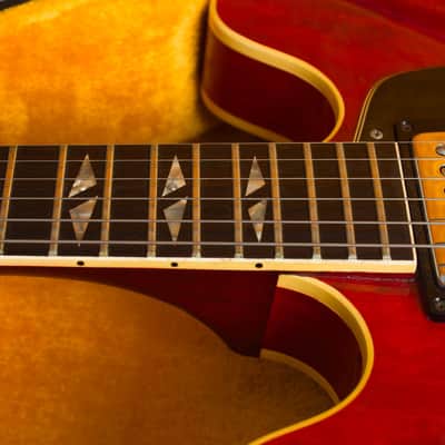 Gibson  Trini Lopez Standard Semi-Hollow Body Electric Guitar (1967), ser. #330204, original black hard shell case. image 17