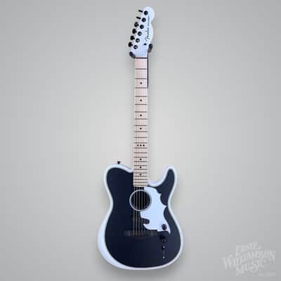 Fender Jack White Signature Triplesonic Acoustasonic Telecaster 2025 - Satin Arctic White with Black Top image 4