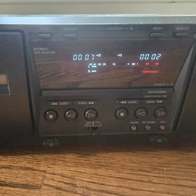 Sony TC-WE475 dual auto-reverse cassette deck Mid-1990s - Black image 3