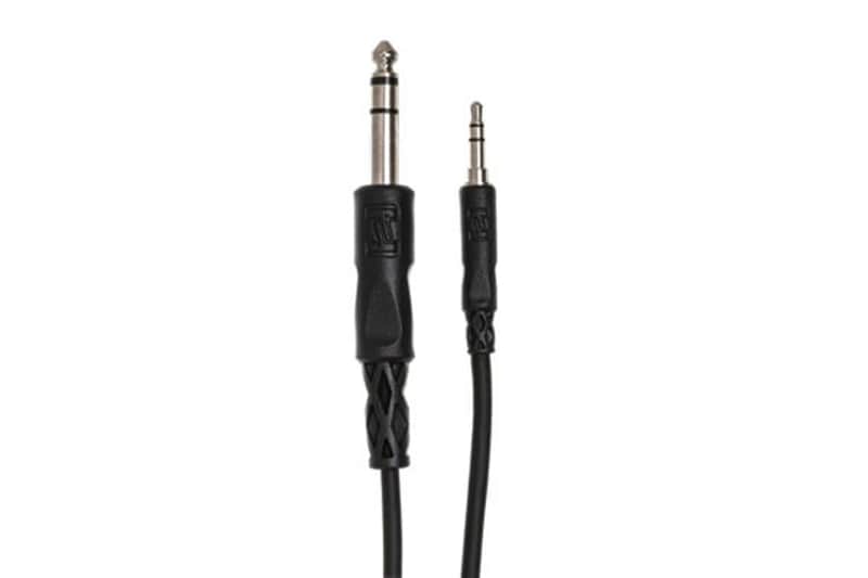 Hosa CMS-110 Stereo Interconnect Cable, 3.5mm TRS to 1/4" TRS - 10 Foot image 1