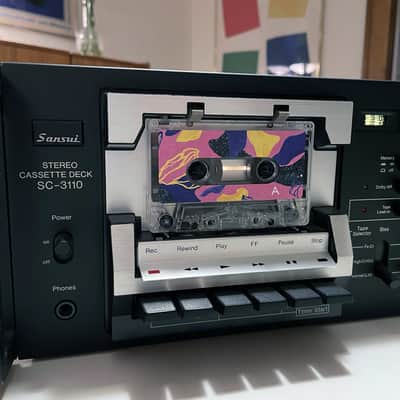 Sansui SC-3110 Stereo Cassette Tape Deck Clean and Working