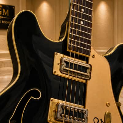GRETSCH Shot Jackson 1970s - Black. Prototype build by Gretsch for Shot Jackson who sold Sho-Bud to Gretsch image 14