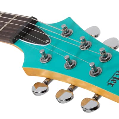 Schecter C-6 Deluxe Satin Aqua image 7
