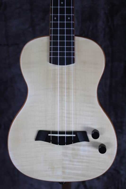 Kala Solid Body Electric Flame Maple Tenor Ukulele image 1