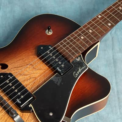 Godin 5th Avenue CW Kingpin II Vintage Burst SF Electric Guitar - No Bag/Case image 5