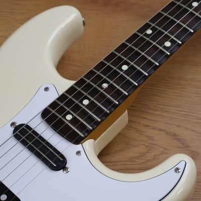 1983 Squier (by Fender Japan) "JV Series" SST-36 Scalloped Stratocaster (Vintage White) image 6