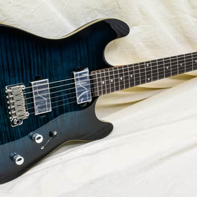 Sterling by Music-Man Sabre - Deep Blue Burst image 4
