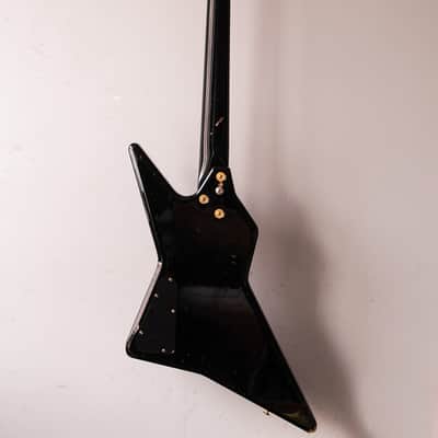 Rare extreme vintage japan metal Greco Explorer bass 1985 black image 3