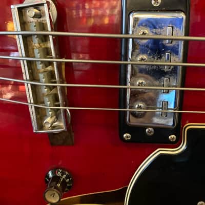 Univox Hollowbody bass 30.5” scale 60’s - Sunburst image 5