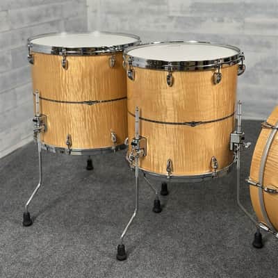 Used Tama Star Maple 4pc Drum Set Natural Curly Maple image 3