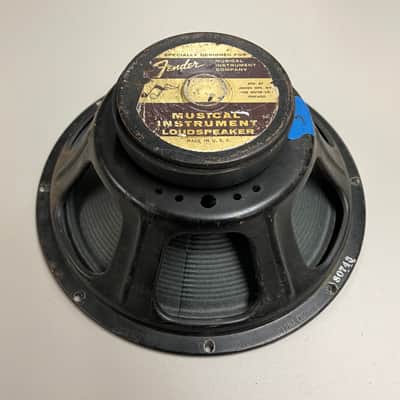 1967 Fender Jensen C12NA 12" Speaker Fender Label Recone 8 Ohms image 1