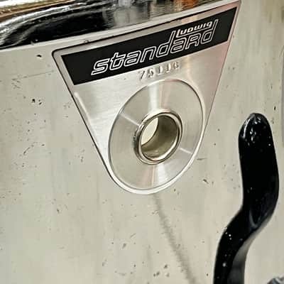 Vintage Early 1970s Ludwig Standard Chrome Snare Drum image 5