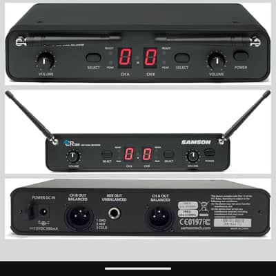 Samson Concert 288 All-In-One Dual-Channel UHF Wireless Dual Lavalier Mic System - H Band (470-518 MHz) 2010s - Black image 4