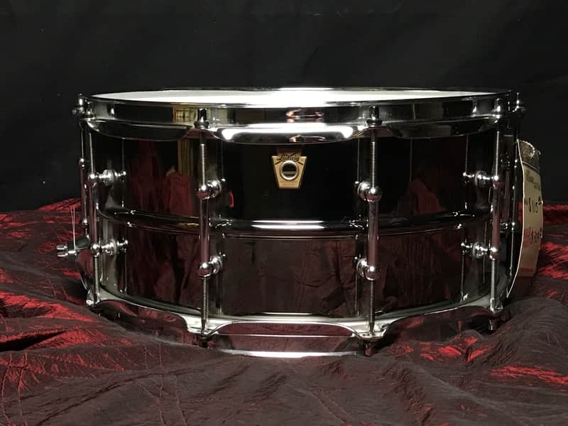 Ludwig LB417T Black Beauty 6.5x14" Brass Snare Drum with Tube Lugs image 4