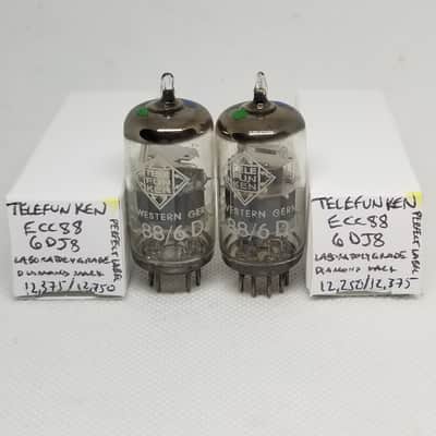Y*i様 ★Telefunken ECC88/6DJ8 真空管 2本セット　ダイ RARE Telefunken ECC88 / 6DJ8 - Laboratory Grade - Very Well