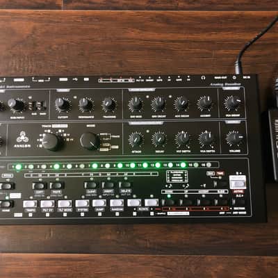 Abstrakt Instruments Avalon Analog Bassline Acid Synthesizer Custom Black Green TB-303 clone synth image 4