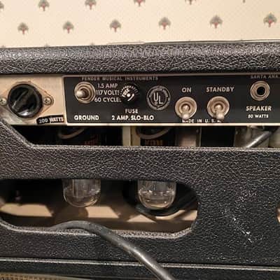 Fender Bassman 2-Channel 50-Watt Guitar Amp Head 1968 - 1969 - Silverface image 5