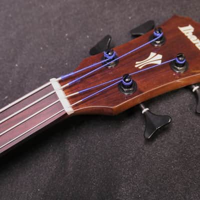 Ibanez AEGB24FE MHS Compact Size FRETLESS Acoustic-Electric Bass Guitar with Finger Rest image 4