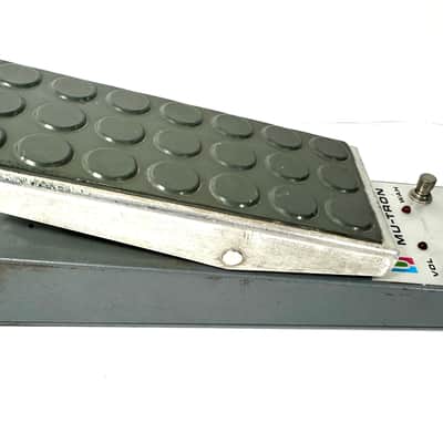 Mutron vintage wah with original box and sticker C-200 volume and wah pedal 1970s - Chrome image 1