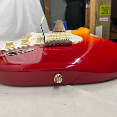 Fender Player Plus Stratocaster Strat Left-Handed Lefty Electric Guitar MIM - Made in Mexico - Tequila Sunrise image 18