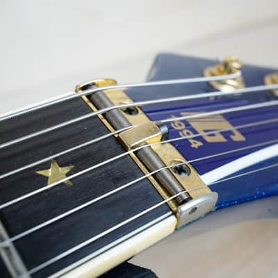 Guyatone LG-2100M Sharp 5 MIJ 1994 Blue Made in Japan w/ Hard Case image 5