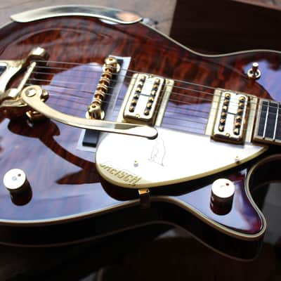 GRETSCH "G6134TGQM-59 Limited Edition Quilt Classic Penguin with Bigsby, Ebony Fingerboard, Forge Glow" HARDCASE, 4, 04 KG, LIMITED EDITION, ONLY 40 Pieces for EMEA (EUROPA,MIDDLE EAST, AFRICA) image 3