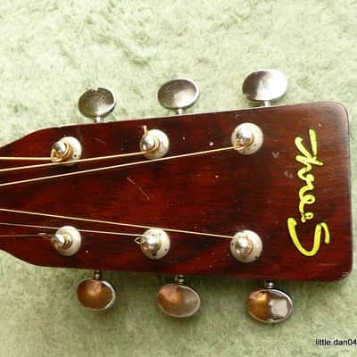 Suzuki  Three S W130 Dreadnought Acoustic Guitar Japan Vintage 1975 Natural image 6