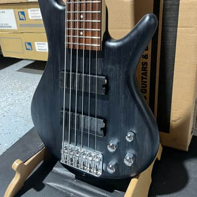 Ibanez Gio GSR206 6-string Electric Bass Guitar - Transparent Gray Flat image 3