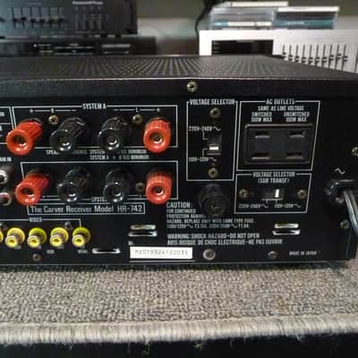 Carver HR-742 Stereo Receiver - 80 x 2 RMS Power Per Channel - Serviced & Reconditioned - W/Remote image 9