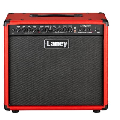 Laney 65 Watt 1x12” Electric Guitar Combo Amplifier with Reverb - Red - LX65R-RE image 1