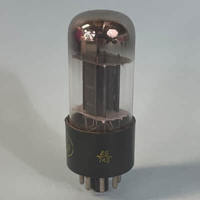 1957 Reliable 6SN7GTB Vintage Black Plate Chrome Top Preamp Tube! T224 image 2