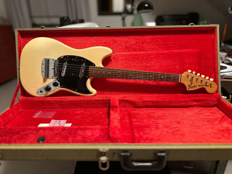Fender Mustang 1973 USA olympic white DiMarzio PUs - Good