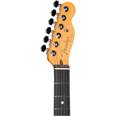 Fender American Ultra II Telecaster Electric Guitar, Ebony Fingerboard (with Case), Texas Tea image 3