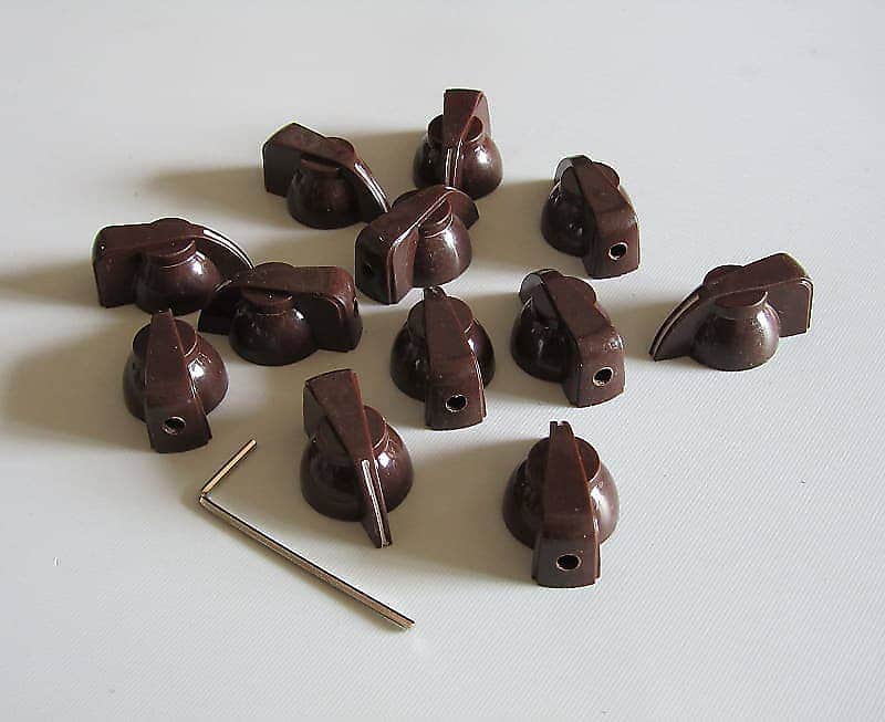 Brown Guitar 12 Piece Amplifier AMP Chicken Head Knobs image 1