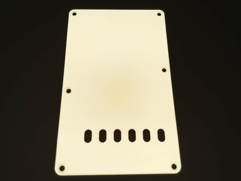 True Custom Shop® 1 ply Matte CREAM 6 Hole Tremolo Cover for Fender Stratocaster image 1