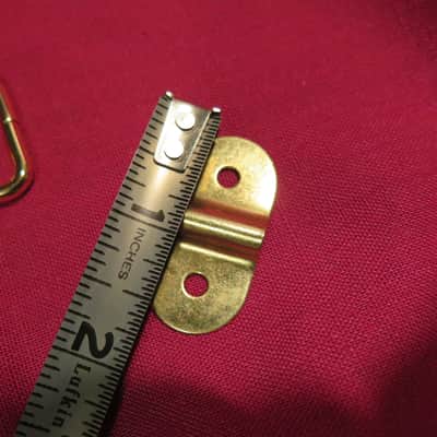 TKL "D" Rings and handle mounting plates for guitar bass case - or trumpet sax flute violin case image 5