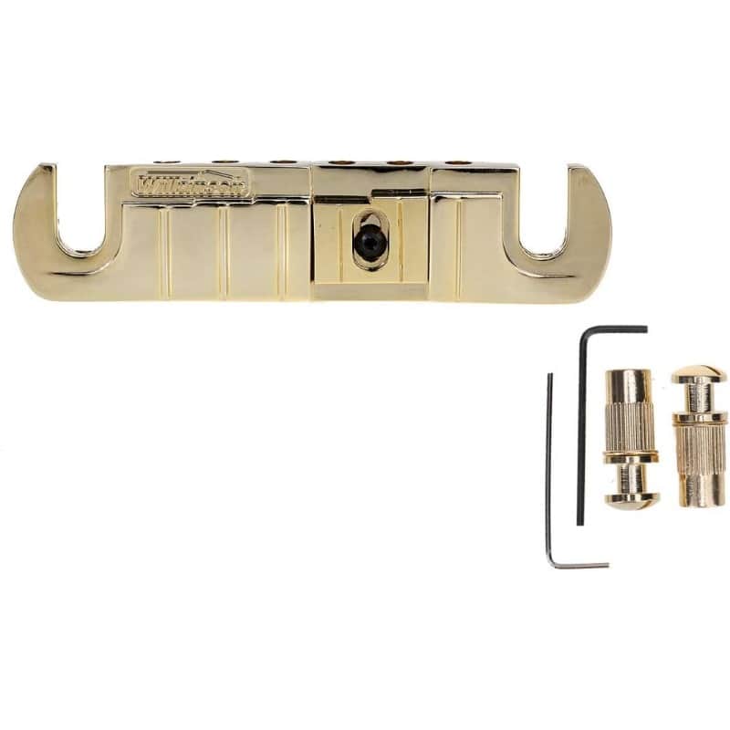 Adjustable Intonated Wraparound Bridge Tailpiece for Les Paul Style Electric Guitar image 1