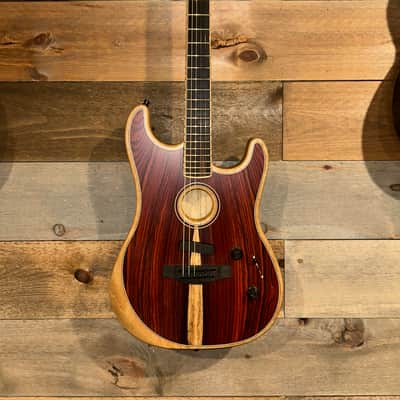 Fender Limited Edition American Acoustasonic Stratocaster 2020 - Exotic Ziricote image 6