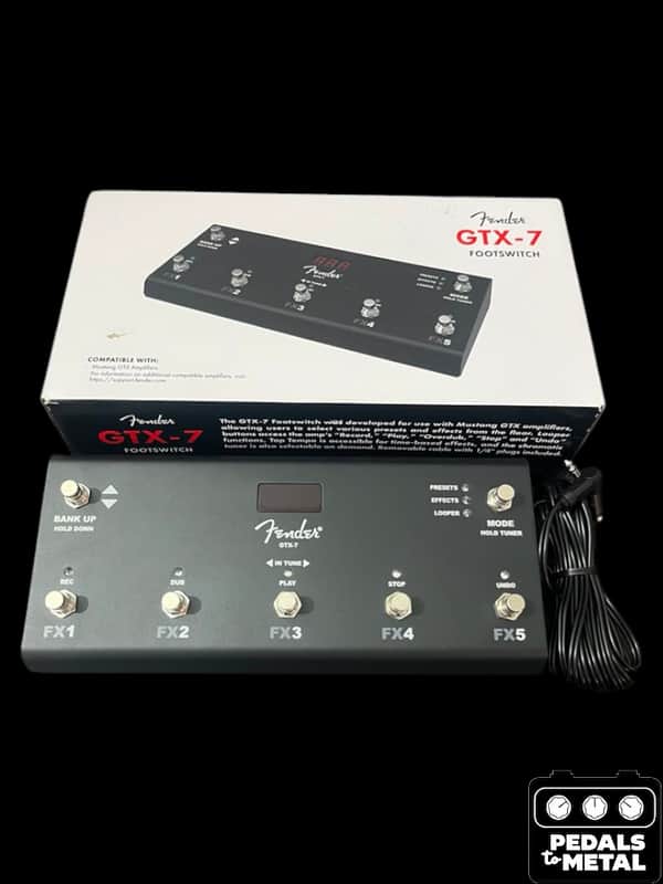 Fender GTX-7 Button Footswitch 2020 - Black - X18730 image 1