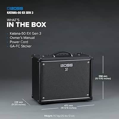 Boss Katana-50EX Gen3 50-Watt 1 x 12-inch Guitar Combo Amplifier - Black image 8
