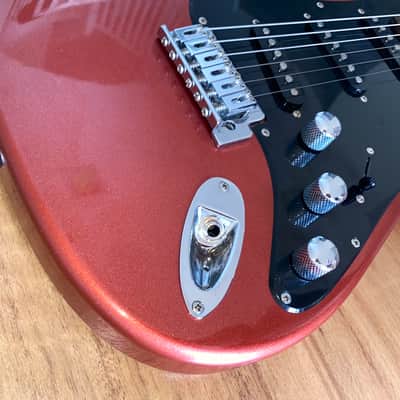 Vintage Kramer Focus 111S Strat Styled Electric Guitar Stunning Blood Salmon! image 8