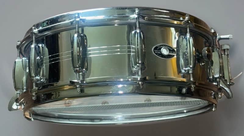 Slingerland model 203 12 lug Spitfire 5x14” COB Snare Drum 1979 - Chrome Over Brass image 1