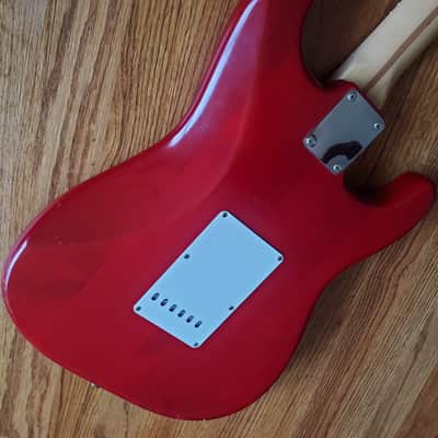 Fender Highway One Stratocaster Left Handed || Transparent Red Lefty image 2