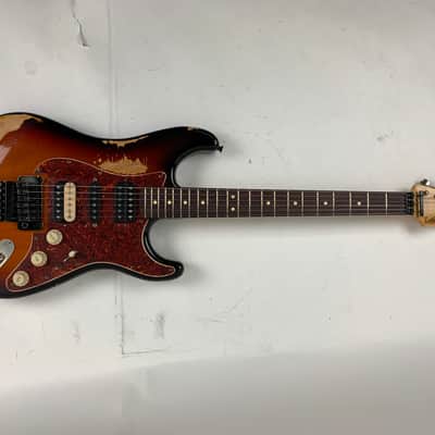 LsL Instruments Saticoy Mick Mars Tribute MM 3 Tone Sunburst Heavy Age Floyd Rose - Brand New with case image 8
