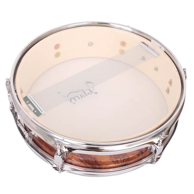 New Glarry 13x 3.5 inch Snare Drum Poplar Wood Drum Percussion Set Tiger Stripes image 1