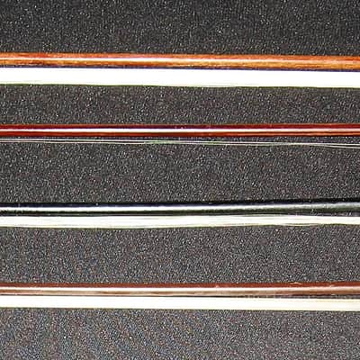 Vintage Violin Bows, German, American, Bausch, Heddon Lot of 4 image 6