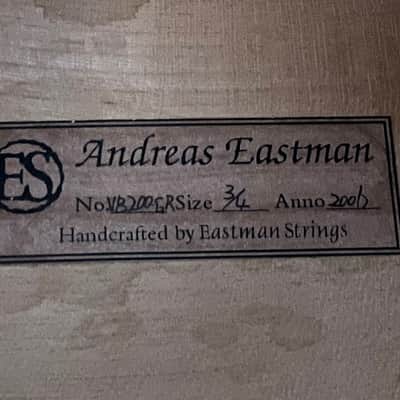 Eastman VB200-GR Fully Carved 3/4 Upright Double Bass image 2