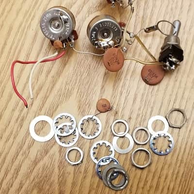 Original Vintage 80's Peavey Razer USA  Electric Guitar Wiring Harness Pots switches image 1