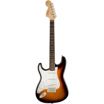 Squier by Fender Affinity Stratocaster Left-Handed Electric Guitar, Brown Sunburst image 9