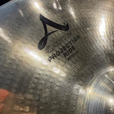 Zildjian 20" A Custom Projection Ride Cymbal 1997 - 2020 - Brilliant image 3
